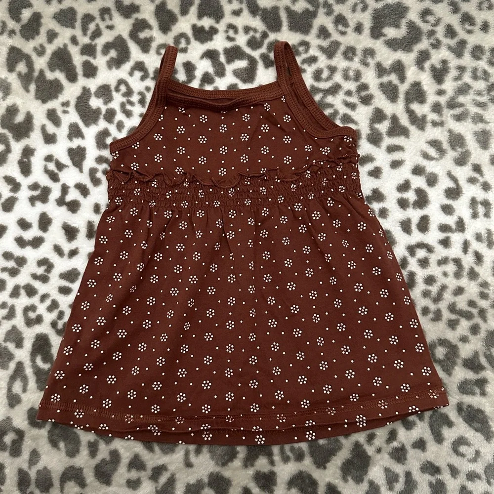 NWOT babyGap Babydoll Tank Top in Brown Size 18-24 Months Toddler Girls